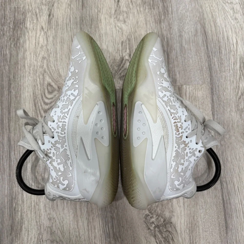Nike Zion 3 Sanctuary Basketball Shoes Performance Sneakers White Green Kids‎